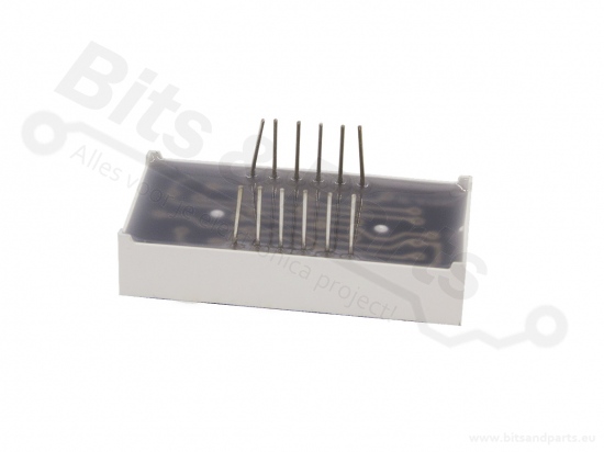 Digit display LED 7-segments 1.4cm red - 3-way common cathode